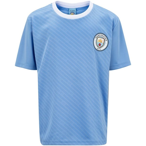 Vista 2 Kit de Uniforme do Manchester City Braziline Infantil Mini Craque Camiseta + Calção braziline BRANCO