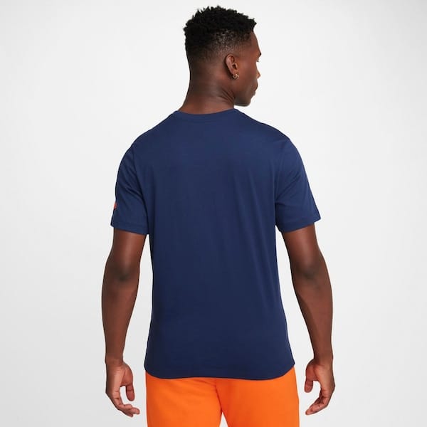 Vista 2 Camiseta Nike Manga Curta Sportswear Tee Club Nike AZUL ESCURO