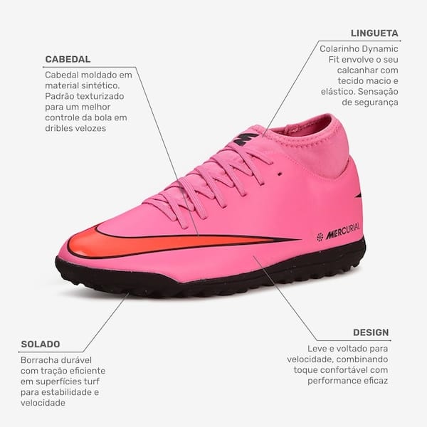 Chuteira Society Nike Mercurial Superfly 10 Club Mds Adulto - 2