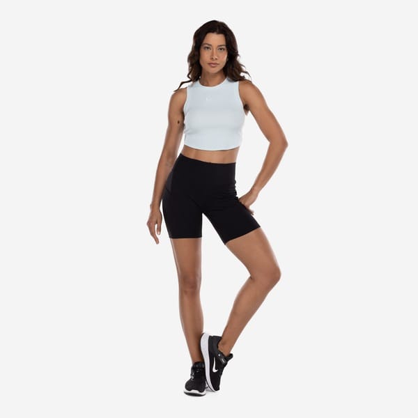 Vista 2 Bermuda Feminina Nike Dri-Fit One HR 8IN Nike PRETO