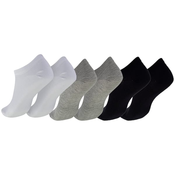 Vista 2 Kit 3 Pares de Meias ASICS Invisible Tamanho 34-38 Adulto ASICS PRETO/BRANCO