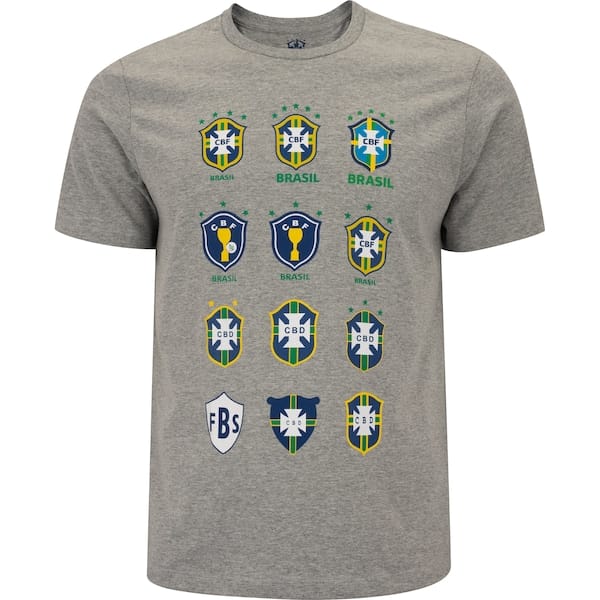 Camiseta do Brasil CBF Masculina Evolução
