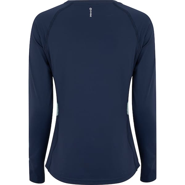 Vista 2 Camiseta Feminina Oxer Manga Longa Recorte Print Color Oxer AZUL