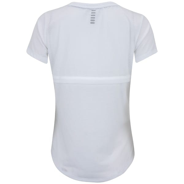 Vista 2 Camiseta Feminina Under Armour Manga Curta Streaker Run Under Armour BRANCO/CINZA ESC