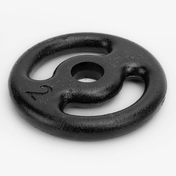 Vista 2 Anilha de Ferro Oxer 2 kg Vazada Oxer PRETO