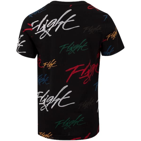 Vista 2 Camiseta Infantil Nike Jordan Manga Curta Paintend Flight Nike PRETO