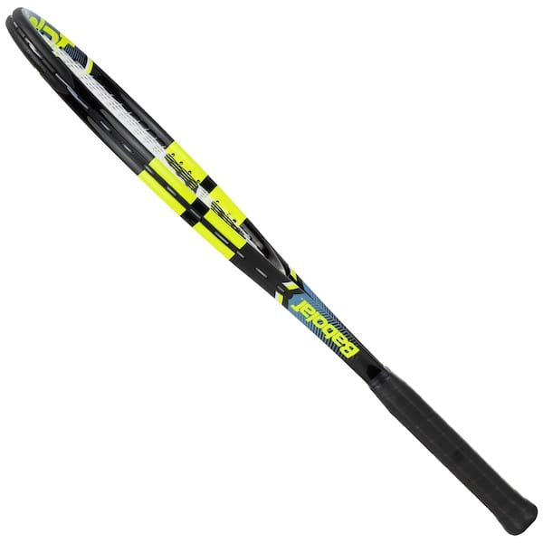Vista 2 Raquete de Tênis Babolat Voltage S CV Natural Iniciante - Adulto Babolat PRETO/AMARELO CLA