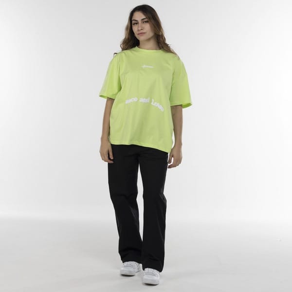 Vista 2 Camiseta Approve Manga Curta Huge Peaceandluv II Approve VERDE