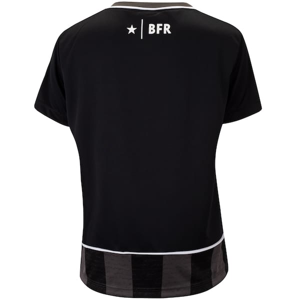 Vista 2 Camiseta do Botafogo Braziline Feminina Romper braziline PRETO