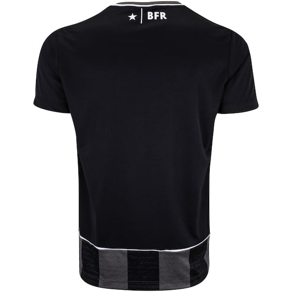 Vista 2 Camiseta do Botafogo Braziline Masculina Romper braziline PRETO