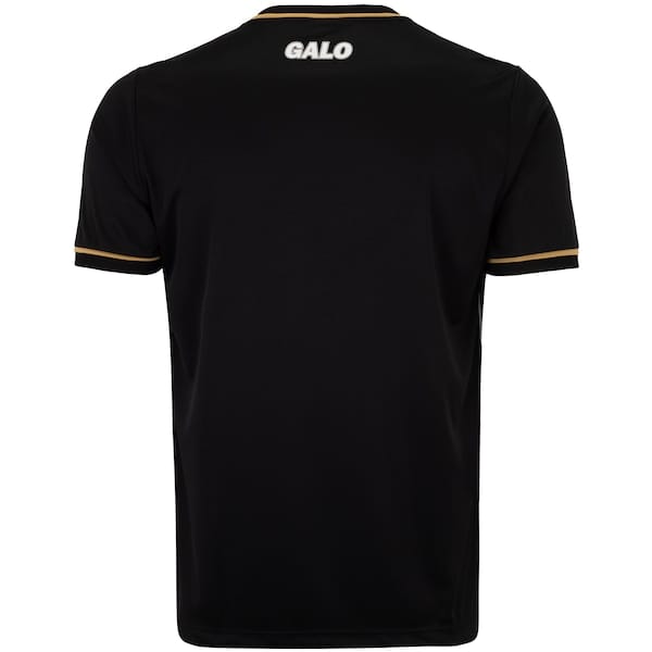 Vista 2 Camiseta do Atlético -MG Masculina Braziline Trevo braziline PRETO/BRANCO