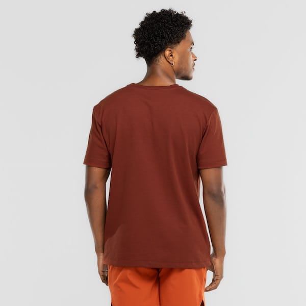 Vista 2 Camiseta Masculina ASICS Manga Curta Malha Dupla Box ASICS VERMELHO/LARANJA ESC