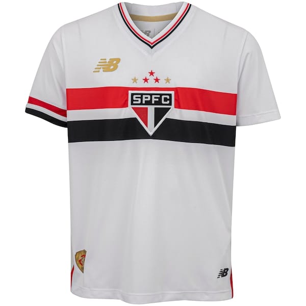 Camisa do São Paulo I 25 New Balance Juvenil Torcedor