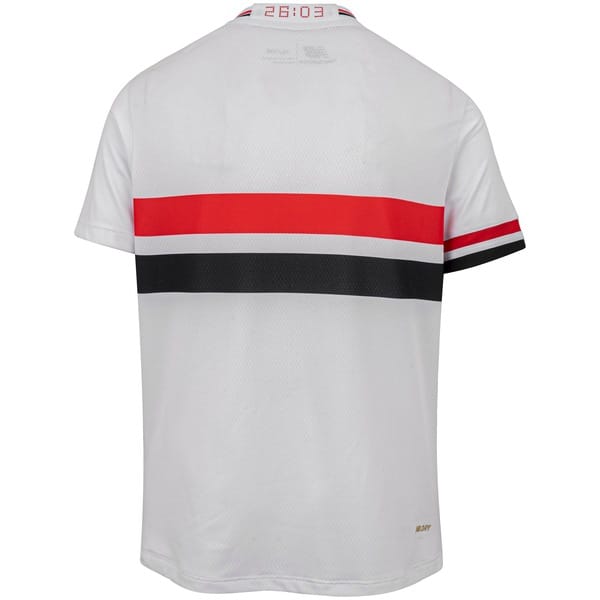 Vista 2 Camisa do São Paulo I 25 New Balance Juvenil Torcedor New Balance BRANCO/VERMELHO