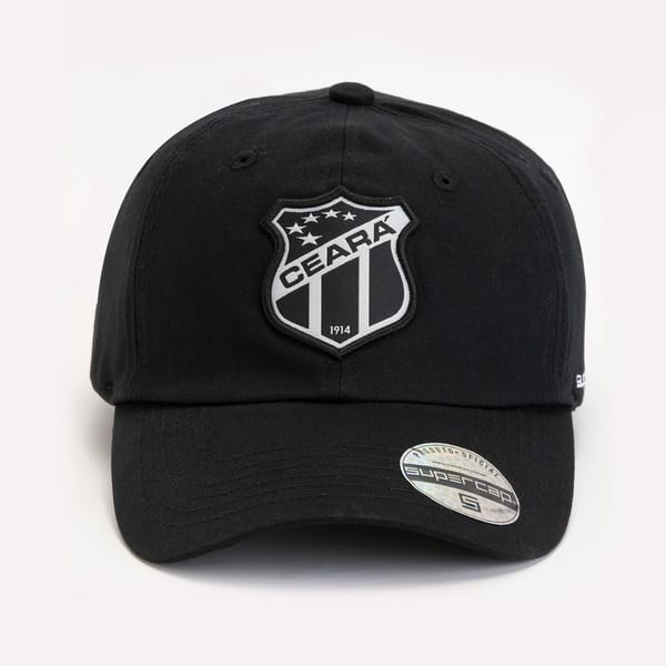 Vista 2 Boné do Ceará Aba Curva Supercap Snapback Adulto Super Cap PRETO