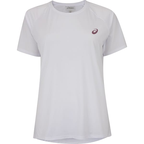 Camiseta Feminina ASICS Manga Curta Emblema Racket UV 50 Antiodor