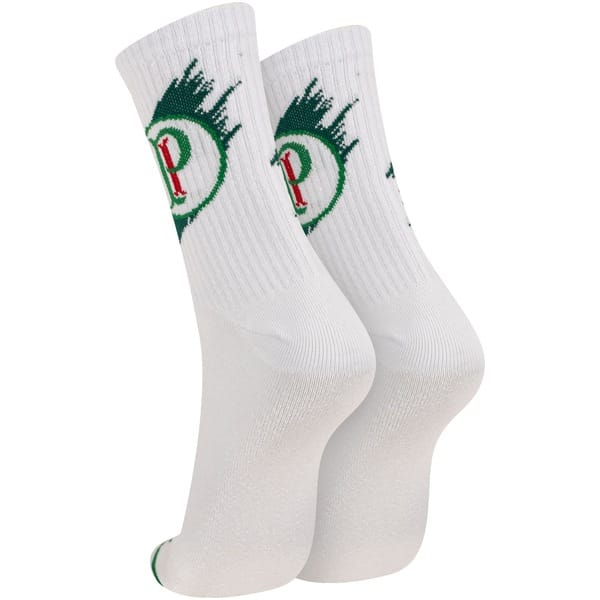 Vista 2 Meia do Palmeiras Rikam Esporte Adulto Rikam BRANCO