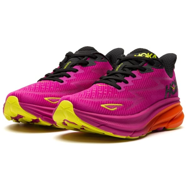 Vista 2 Tênis Feminino Hoka Clifton 9 HOKA ROSA/ROSA ESC