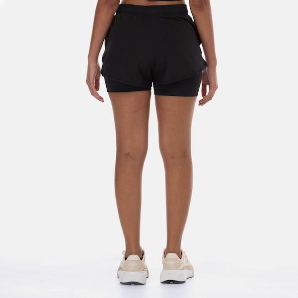 Vista 2 Short Feminino New Balance Sport Essentials 2 IN 1 New Balance PRETO/PRETO