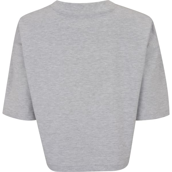 Vista 2 Blusa Cropped Feminina New Balance Small Logo New Balance CINZA MESCLA