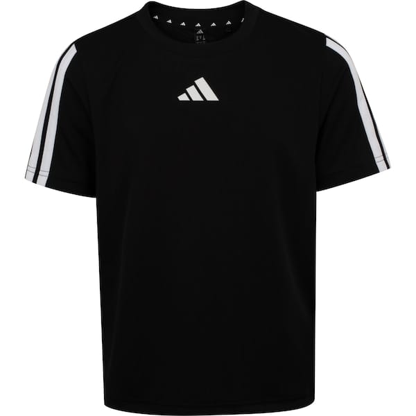 Vista principal Camiseta adidas Train Essentials Três Listras Infantil Adidas PRETO/BRANCO