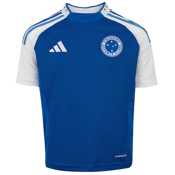Vista principal Camisa do Cruzeiro I 25 adidas Juvenil Torcedor Adidas AZUL