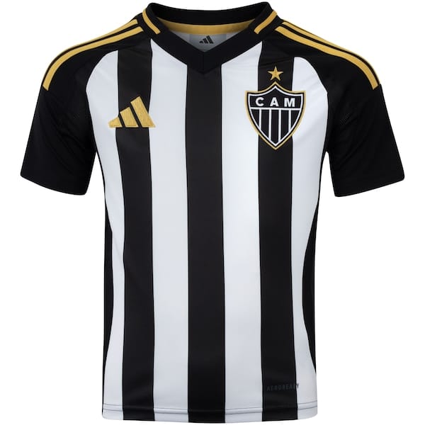 Vista principal Camisa do Atlético-MG I 25 adidas Juvenil Torcedor Adidas PRETO