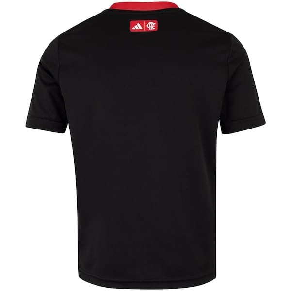 Vista 2 Camisa do Flamengo 25/26 adidas Juvenil Fanshirt Adidas PRETO/VERMELHO