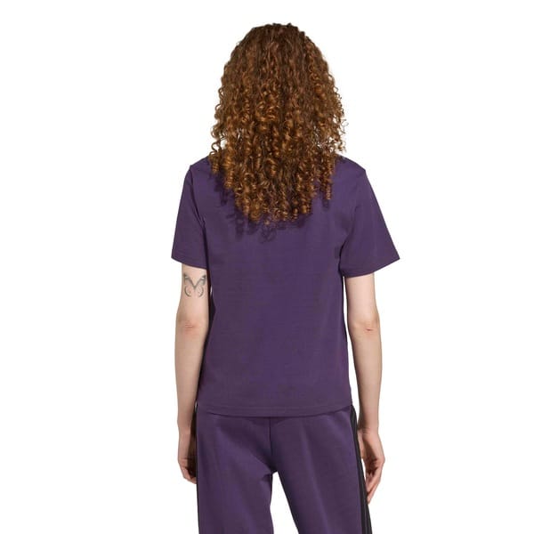 Vista 2 Camiseta Feminina adidas Manga Curta Big Logo Adidas ROXO ESCURO