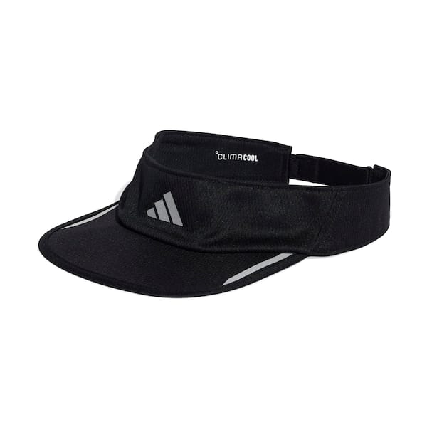 Vista principal Viseira adidas Corrida Adulto Adidas PRETO/PRATA