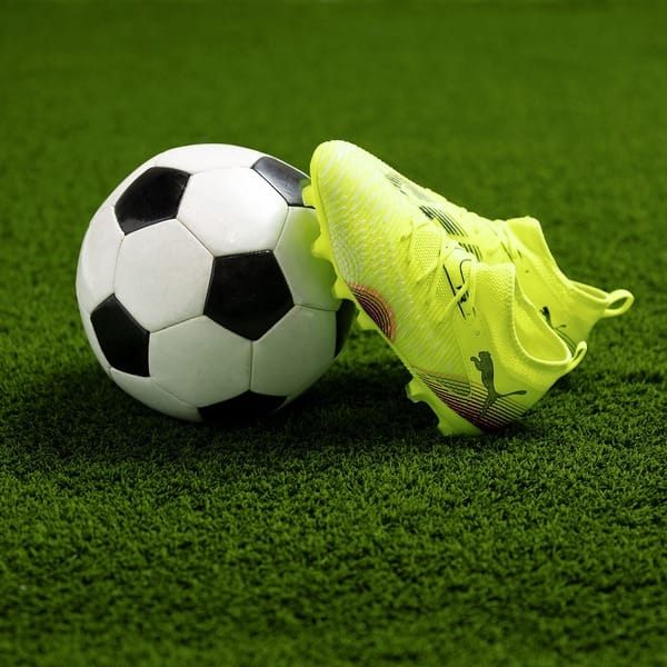 Vista 2 Chuteira de Campo Puma Future 8 Match Júnior Puma AMARELO