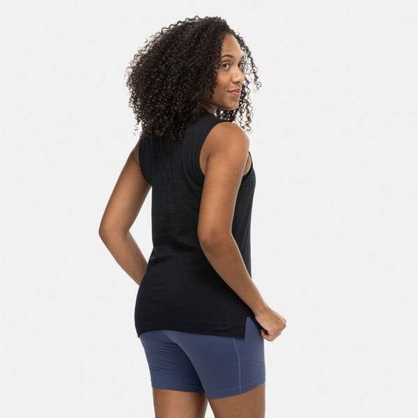 Vista 2 Camiseta Regata Feminina Fila Basic Regular Outline Fila PRETO/PRETO