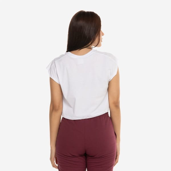 Vista 2 Camiseta Feminina Fila Manga Curta Basic Core Fila BRANCO