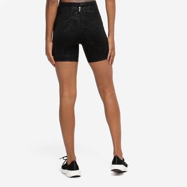 Vista 2 Bermuda Oxer Print Premium Média Compressão Cós Baixo Feminina Oxer PRETO