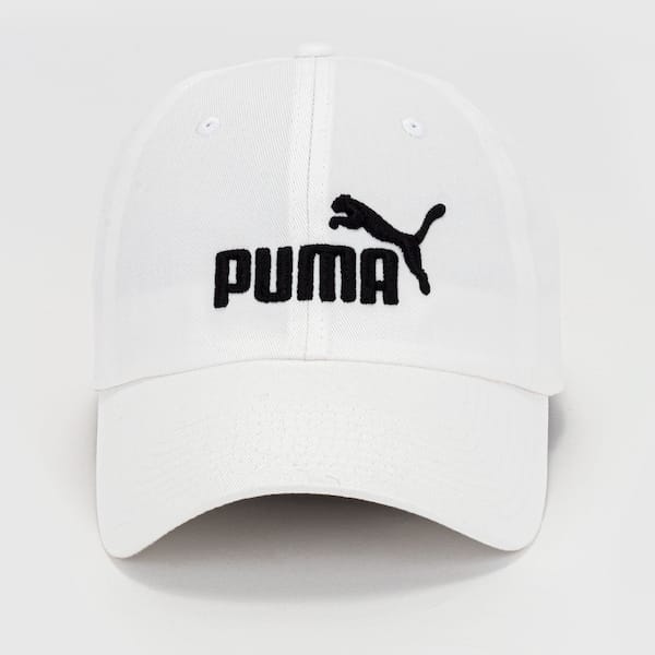 Vista 2 Boné Aba Curva Puma Strapback ESS No1 Logo BB Adulto Puma BRANCO/PRETO