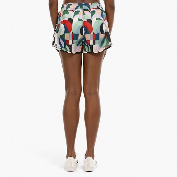 Vista 2 Short Feminino Farm Recanto Coqueiros Nylon FARM PRETO/VERDE CLA