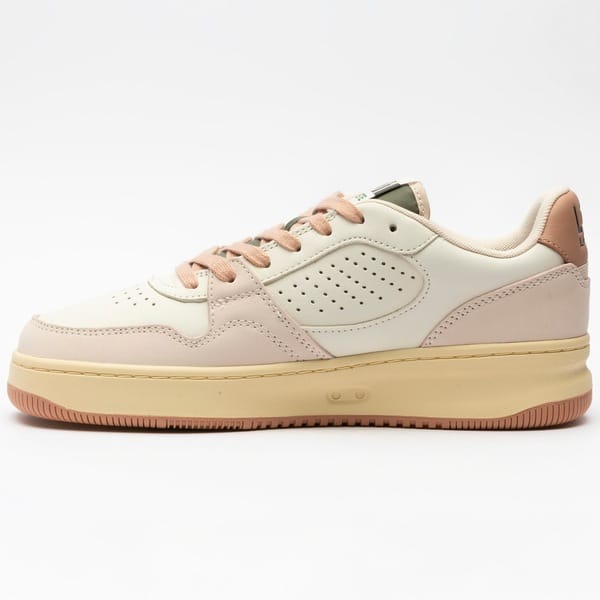Vista 2 Tênis Masculino Lacoste L001 Lacoste OFF WHITE/ROSA