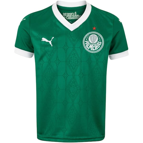 Camisa do Palmeiras I 25 Puma Infantil Torcedor