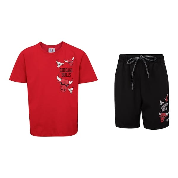 Conjunto do Chicago Bulls NBA Juvenil N1121 e N1126 Camiseta + Bermuda