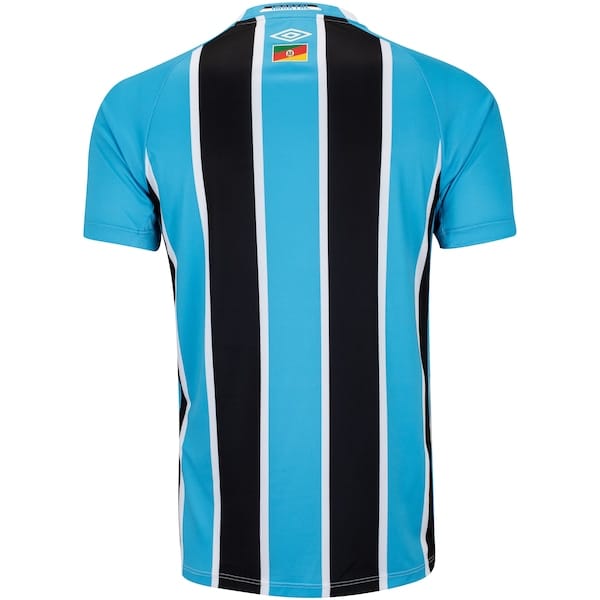 Vista 2 Camisa do Grêmio I 25 Umbro Masculina Torcedor Umbro AZUL/PRETO