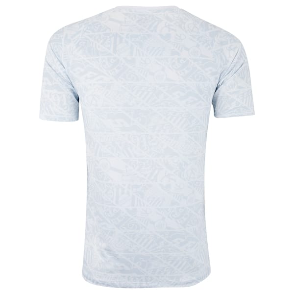 Vista 2 Camisa do Santos Pré Jogo Torcedor 25/26 Umbro Masculina Umbro BRANCO/CINZA