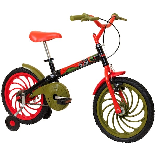Vista 2 Bicicleta Caloi Power Rex Aro 16 Infantil Caloi PRETO