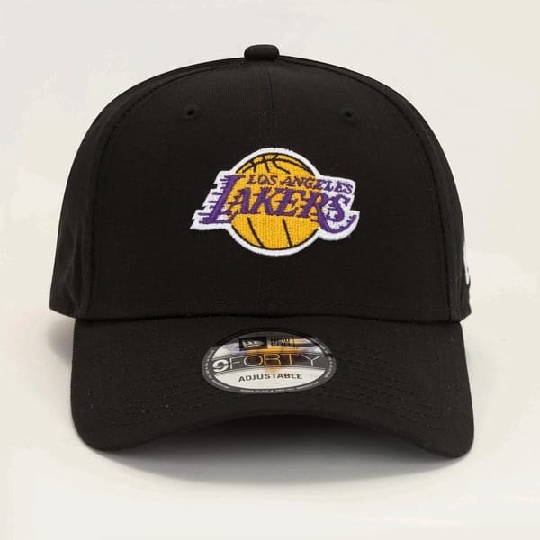 Vista 2 Boné Aba Curva do Los Angeles Lakers NBA New Era Basic Snapback Adulto NBA PRETO