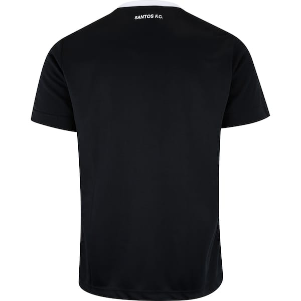 Vista 2 Camiseta do Santos Braziline Matriz Masculina braziline PRETO/BRANCO