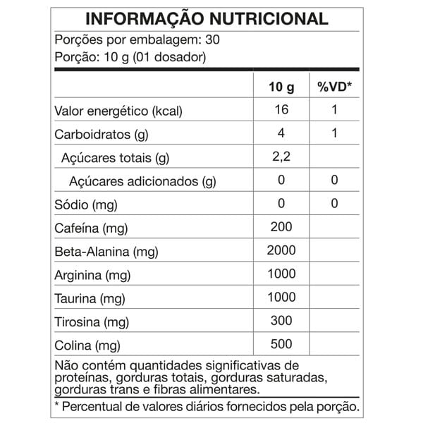 Vista 2 Pré-Treino Nutrata Nervous Pink Lemonade 300g Nutrata NAO SE APLICA