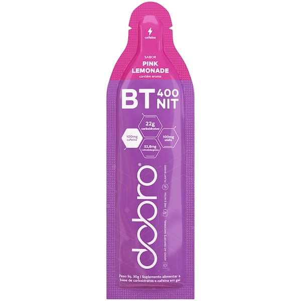 Suplemento Pré-Treino BT Nitrato Gel Dobro 30g Pínk Lemonade