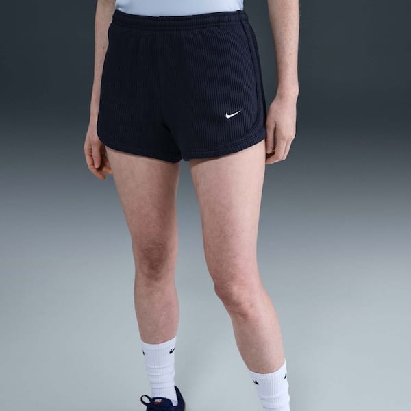 Vista 2 Short Nike Sportswear Chill Waffle Feminino Nike AZUL ESCURO