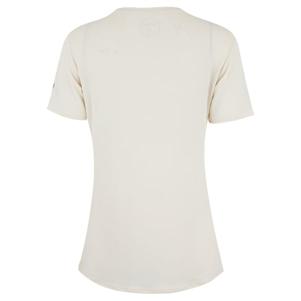 Vista 2 Camiseta ASICS Crepe Ultraleve Feminina ASICS OFF WHITE