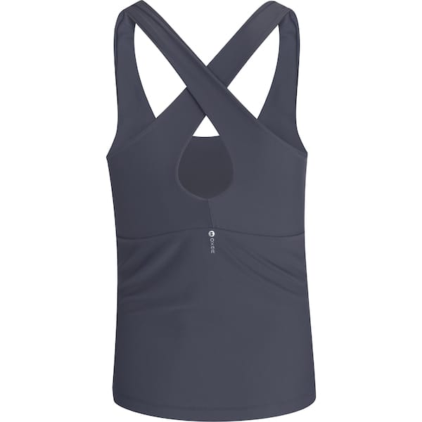 Vista 2 Blusa Regata Oxer Alça Cruzada Feminina Oxer CINZA