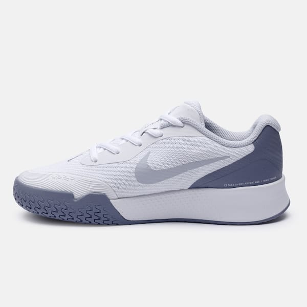 Vista 2 Tênis Feminino Nike Vapor Lite 3 HC Nike BRANCO/AZUL ESC